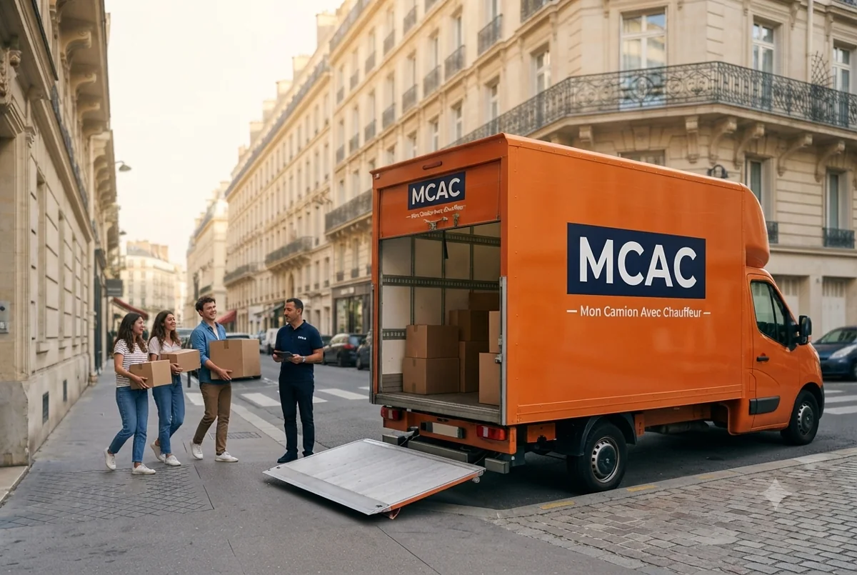 Le camion est l&agrave;
